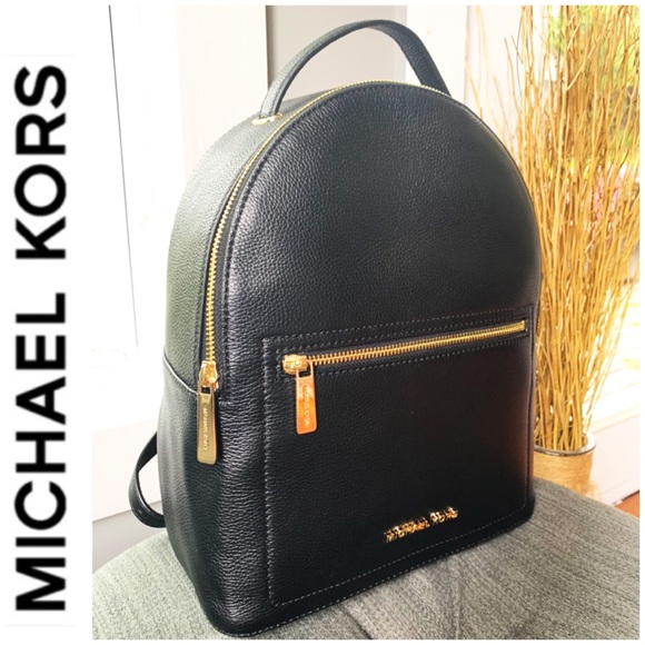 Michael Kors Handbags - NWT authentic MK genuine pebble leather backpack